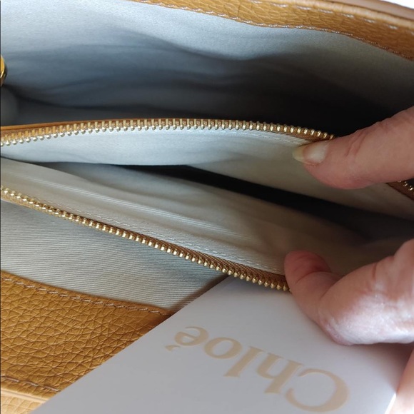 Chloe Medium Day pebbled leather autumnal brown bag with gold hardware 🔑 NWT - Picture 12 of 16